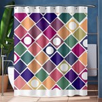 Dots and Squares Shower Curtain 60  x 72  (Medium)  60 x72  Curtain