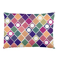 Dots And Squares Pillow Cases (two Sides)