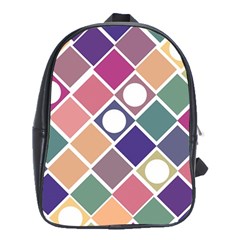 Dots And Squares School Bags (xl)  by Kathrinlegg