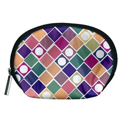 Dots And Squares Accessory Pouches (medium)  by Kathrinlegg