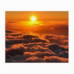 Sunset Over Clouds Small Glasses Cloth