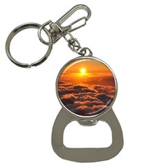 Sunset Over Clouds Bottle Opener Key Chains by trendistuff