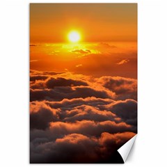 Sunset Over Clouds Canvas 24  X 36  by trendistuff