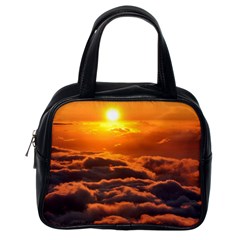 Sunset Over Clouds Classic Handbags (one Side) by trendistuff