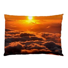 Sunset Over Clouds Pillow Cases