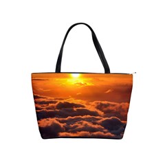 Sunset Over Clouds Shoulder Handbags by trendistuff