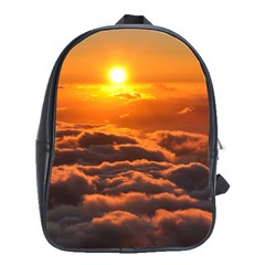 Sunset Over Clouds School Bags(large)  by trendistuff