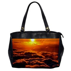 Sunset Over Clouds Office Handbags by trendistuff