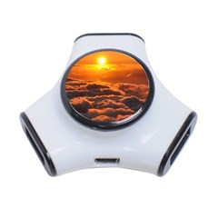 Sunset Over Clouds 3-port Usb Hub