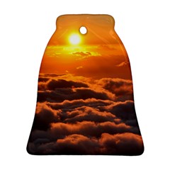 Sunset Over Clouds Ornament (bell)  by trendistuff