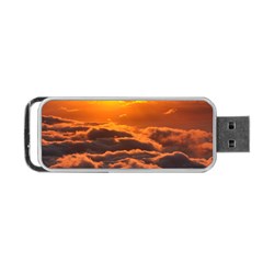 Sunset Over Clouds Portable Usb Flash (one Side)