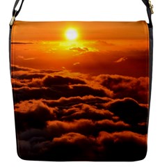 Sunset Over Clouds Flap Messenger Bag (s)