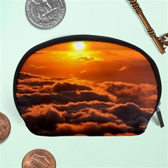 Sunset Over Clouds Accessory Pouches (large) 