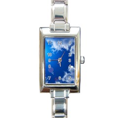 Sun Sky And Clouds Rectangle Italian Charm Watches