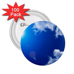 Sun Sky And Clouds 2 25  Buttons (100 Pack)  by trendistuff