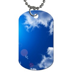 Sun Sky And Clouds Dog Tag (two Sides)