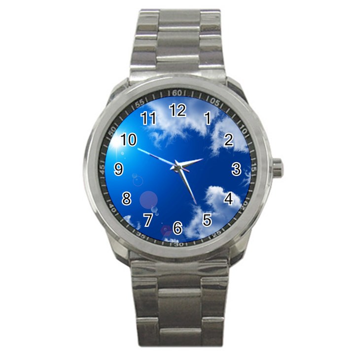 SUN SKY AND CLOUDS Sport Metal Watches