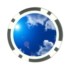 Sun Sky And Clouds Poker Chip Card Guards