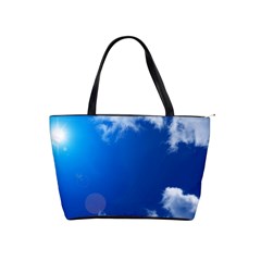 Sun Sky And Clouds Shoulder Handbags by trendistuff