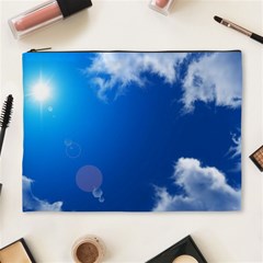 Sun Sky And Clouds Cosmetic Bag (xl) by trendistuff