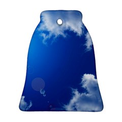 Sun Sky And Clouds Ornament (bell)  by trendistuff