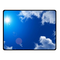 Sun Sky And Clouds Double Sided Fleece Blanket (small)  by trendistuff