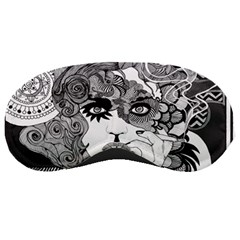 Vintage Smoking Woman Sleeping Mask by DryInk