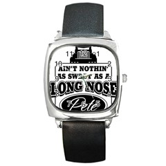 Pete Square Metal Watches by Bigfootshirtshop