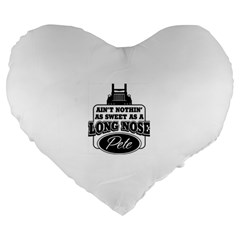 Pete Large 19  Premium Heart Shape Cushions