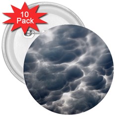 Storm Clouds 2 3  Buttons (10 Pack) 