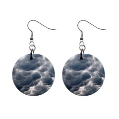 Storm Clouds 2 Mini Button Earrings