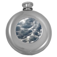 Storm Clouds 2 Round Hip Flask (5 Oz) by trendistuff