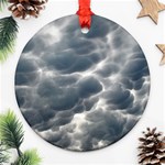 STORM CLOUDS 2 Round Ornament (Two Sides)  Front