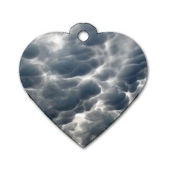 Storm Clouds 2 Dog Tag Heart (two Sides) by trendistuff