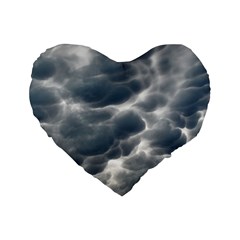 Storm Clouds 2 Standard 16  Premium Heart Shape Cushions by trendistuff