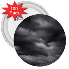 Storm Clouds 1 3  Buttons (100 Pack) 