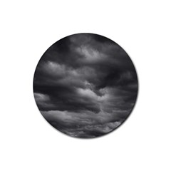 Storm Clouds 1 Rubber Round Coaster (4 Pack) 