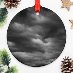 Storm Clouds 1 Round Ornament (two Sides)  by trendistuff