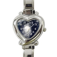 Hurricane Irene Heart Italian Charm Watch