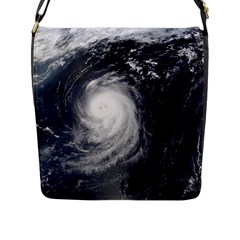 Hurricane Irene Flap Messenger Bag (l)  by trendistuff