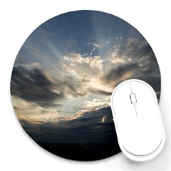 Heaven Rays Round Mousepads by trendistuff