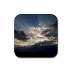 Heaven Rays Rubber Coaster (square)  by trendistuff