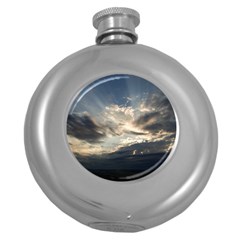 Heaven Rays Round Hip Flask (5 Oz)