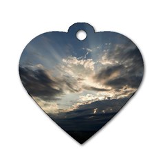 Heaven Rays Dog Tag Heart (one Side) by trendistuff