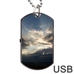 Heaven Rays Dog Tag Usb Flash (two Sides) 