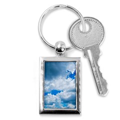 Cumulus Clouds Key Chains (rectangle)  by trendistuff