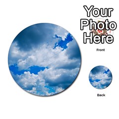 Cumulus Clouds Multi-purpose Cards (round)  by trendistuff