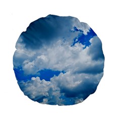 Cumulus Clouds Standard 15  Premium Round Cushions