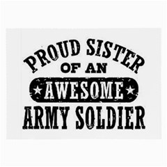 Proud Army Soldier Sister Glasses Cloth (large, Two Sided)