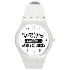 Proudarmysister3 Plastic Sport Watch (medium) by Bigfootshirtshop